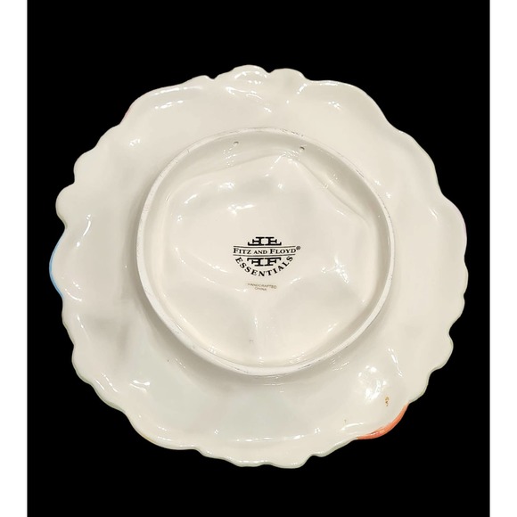 Fitz and Floyd Essentials CHICKS AND EGGS CANAPE/HANGING PLATE Vintage - Picture 5 of 6